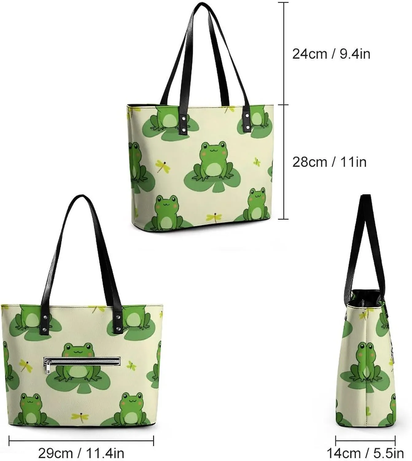 Women's Leather Large Capacity Work Tote Bag Handbags Big Commuter Bag